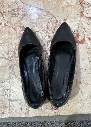 universal Beden Siyah Minimalist Stiletto Topuklu Kadın Ayakkabı