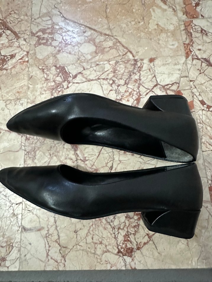 Siyah Minimalist Stiletto Topuklu Kadın Ayakkabı - Görsel 4