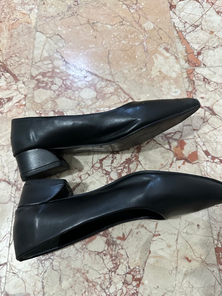 Siyah Minimalist Stiletto Topuklu Kadın Ayakkabı - Görsel 2