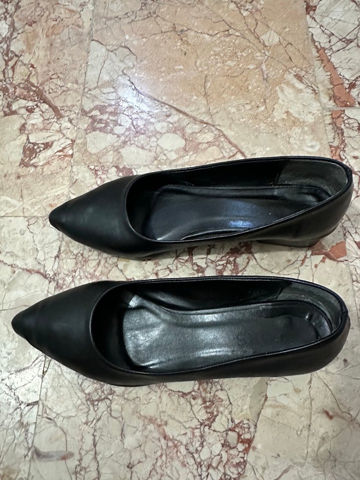 Siyah Minimalist Stiletto Topuklu Kadın Ayakkabı - Görsel 5