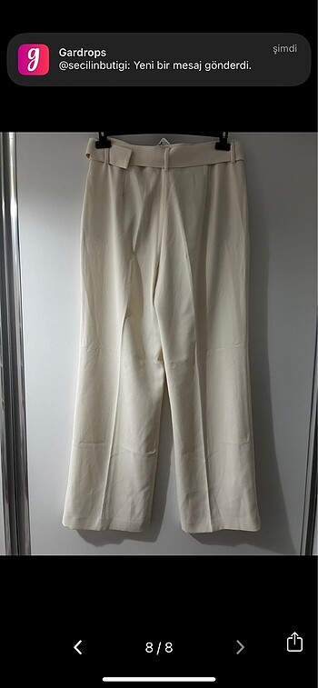xl Beden beyaz Renk Zara Pantolon