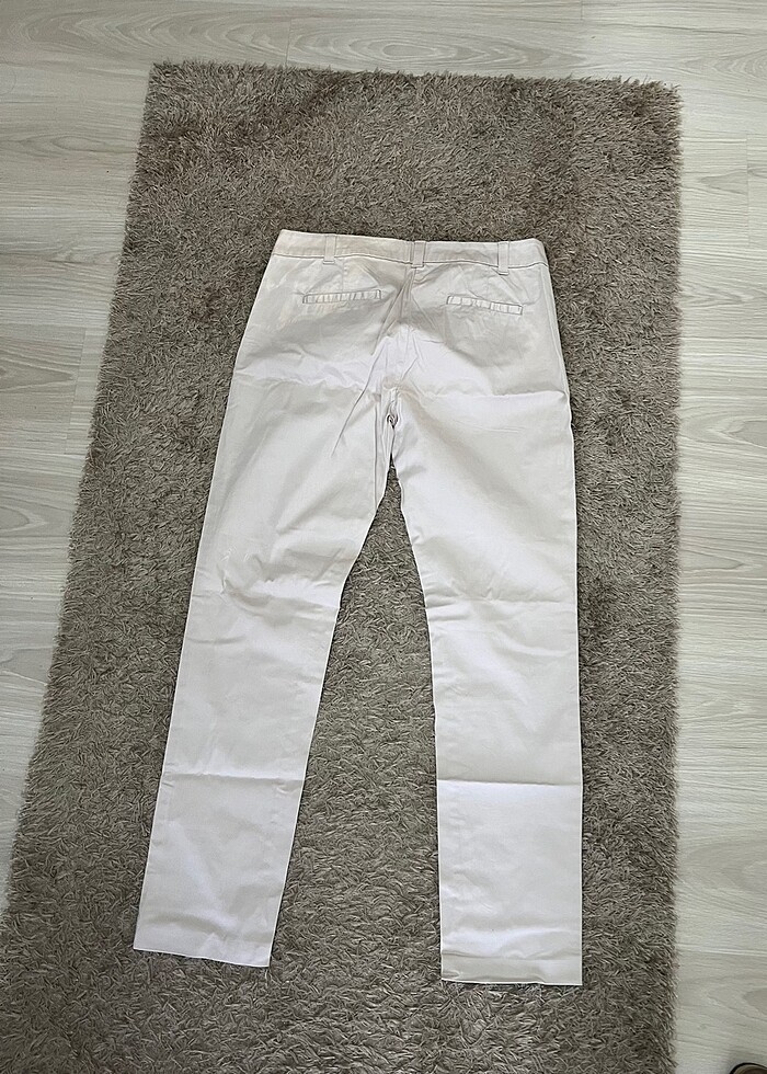 Taş rengi vintage şık pantolon - Görsel 3