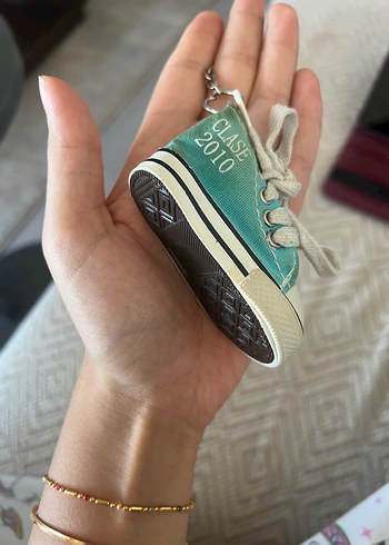 Beden turkuaz Renk Converse model anahtarlık