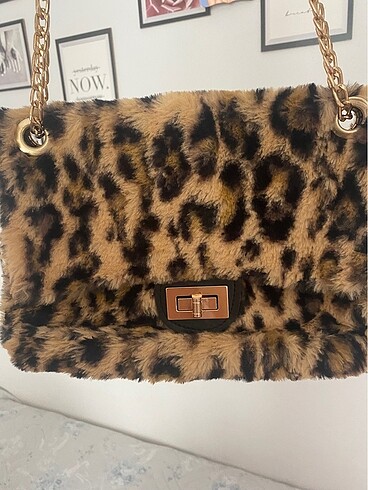 Mango Leopar desenli çanta(yana kaydırarak 3 çanta 60?)