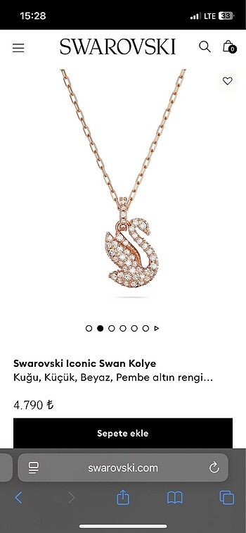swarovski kolye