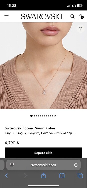 swarovski swarovski kolye