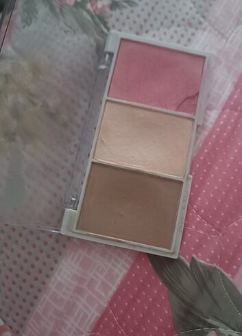 Pastel Ruj allık göz kalemi 3lü palet beaulis pastel emily