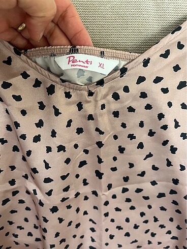 xl Beden ten rengi Renk Penti saten pijama takımı