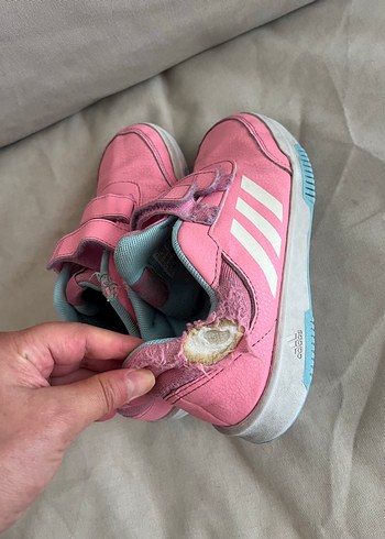 34 Beden pembe Renk Pembe Cırt Cırtlı Kız Çocuk Spor Ayakkabı