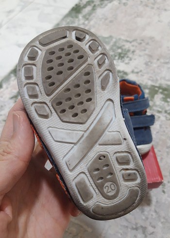 Erkek Bebek İlk Adım Ayakkabısı Cırtcırtlı Mavi - Görsel 4