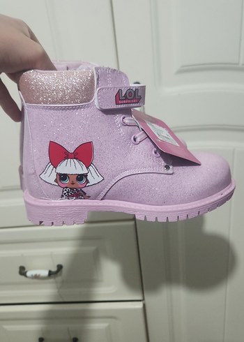 Kız Çocuk Lila Baskılı Street Botu - Görsel 2