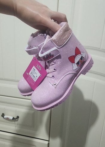 Kız Çocuk Lila Baskılı Street Botu - Görsel 5