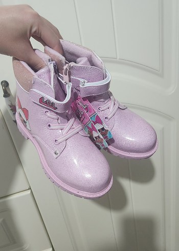 Kız Çocuk Lila Baskılı Street Botu - Görsel 3