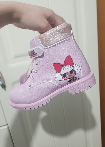 Kız Çocuk Lila Baskılı Street Botu - Görsel 4