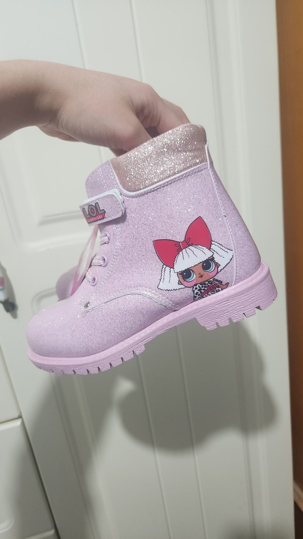 Kız Çocuk Lila Baskılı Street Botu - Görsel 4