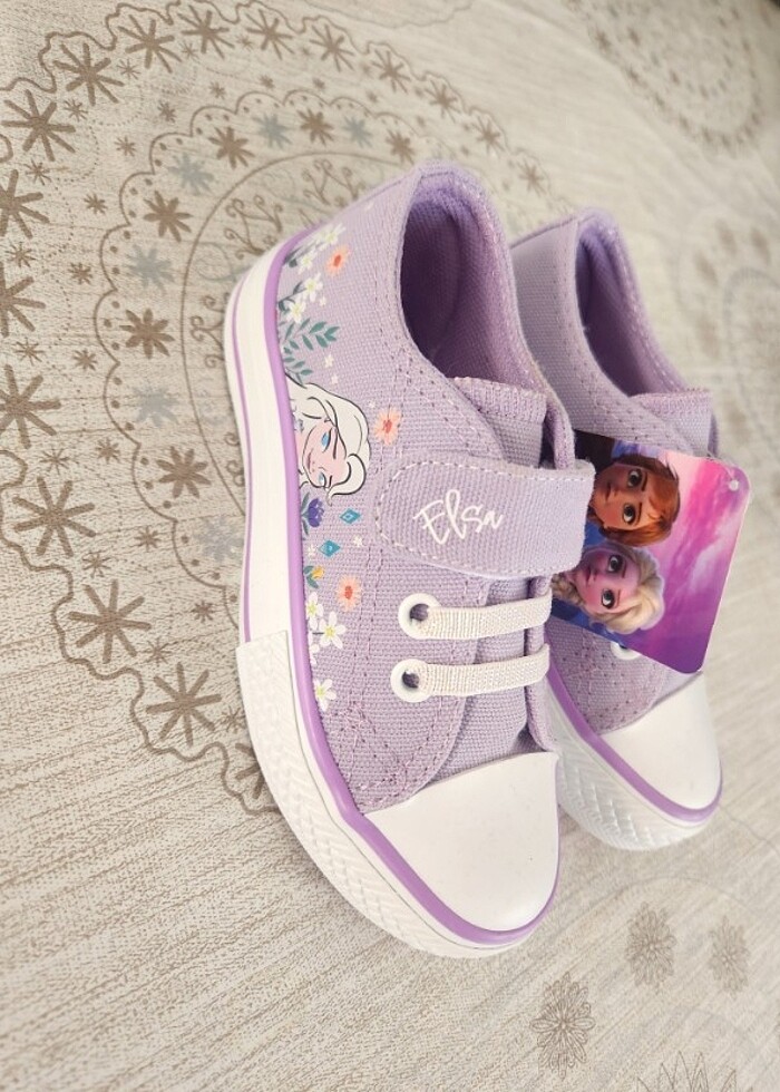 Kız çocuğu spor ayakkabı lila rengi - Görsel 2