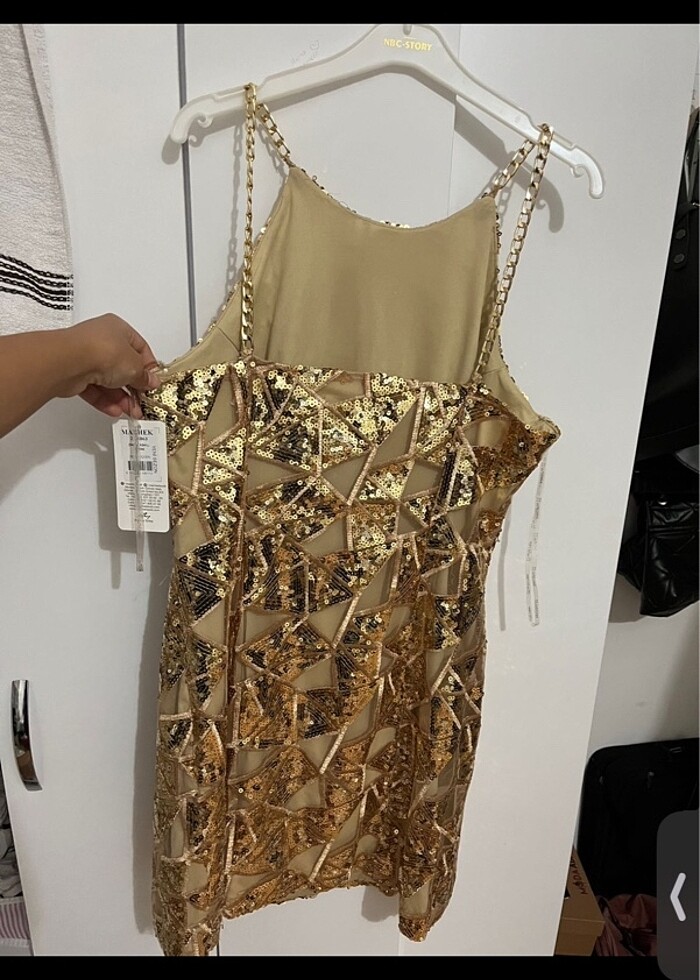 After elbisesi pul payet - Görsel 3