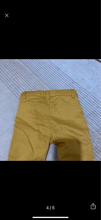18-24 Ay Beden sarı Renk Pantolon