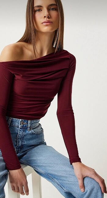 s Beden bordo Renk Bordo bluz