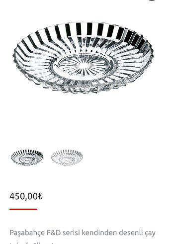 Paşabahçe FD 6lı çay tabağı - Görsel 5