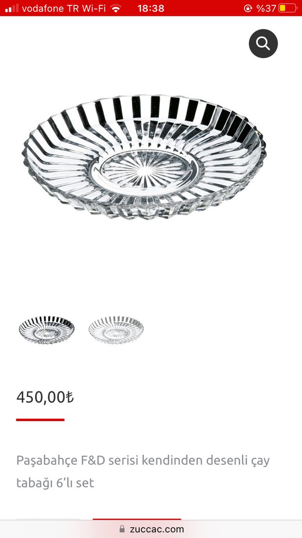 Paşabahçe FD 6lı çay tabağı - Görsel 5