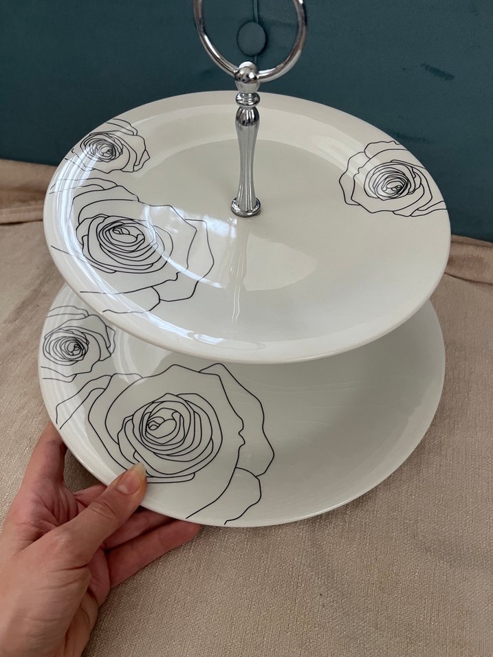 Bernardo İki Katlı Servis Tabağı - Görsel 2