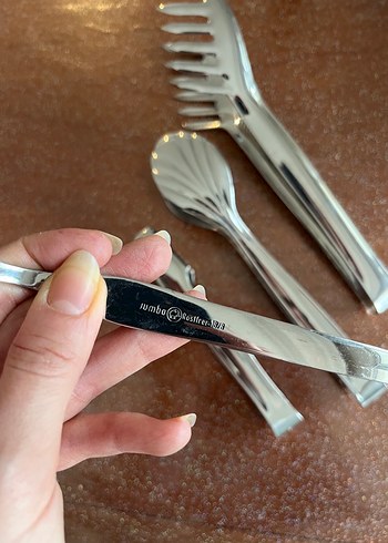 Jumbo çelik spatula ve maşa - Görsel 4