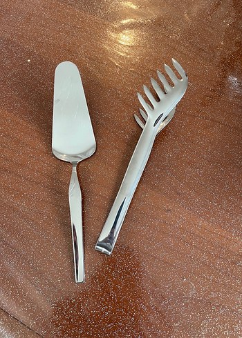 Jumbo çelik spatula ve maşa - Görsel 2