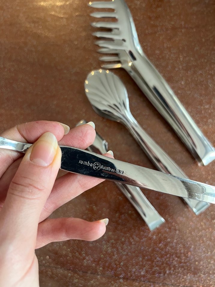 Jumbo çelik spatula ve maşa - Görsel 4