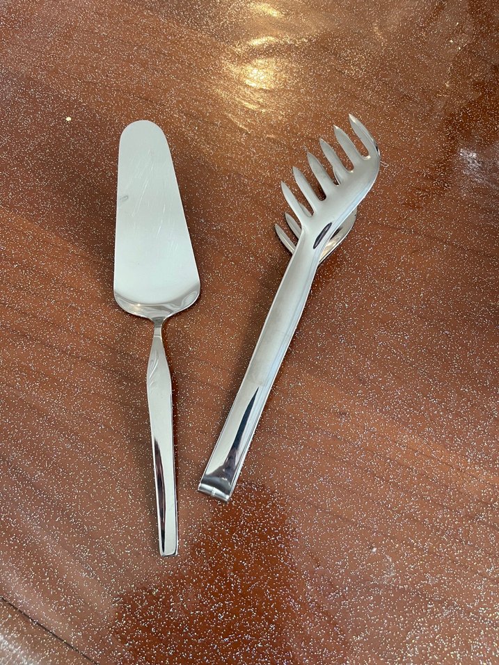 Jumbo çelik spatula ve maşa - Görsel 2