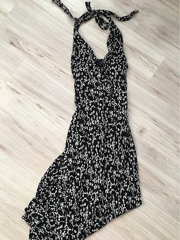 Bershka Bershka halter yaka uzun elbise