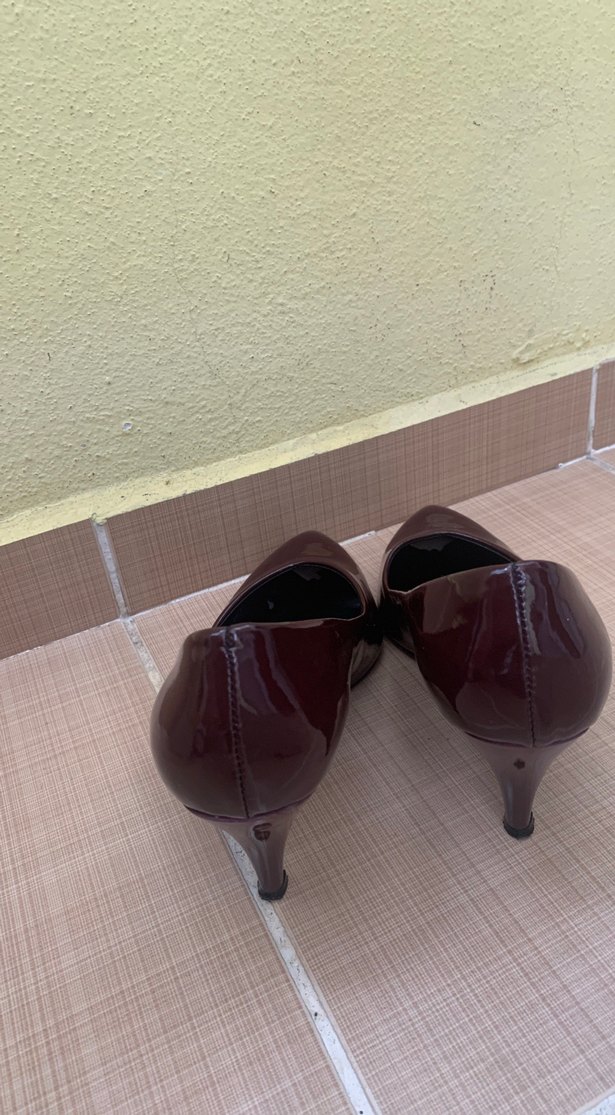 Bordo Tokalı Stiletto Kadın Ayakkabı - Görsel 5