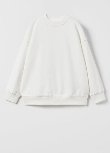 Zara Beyaz Sweatshirt