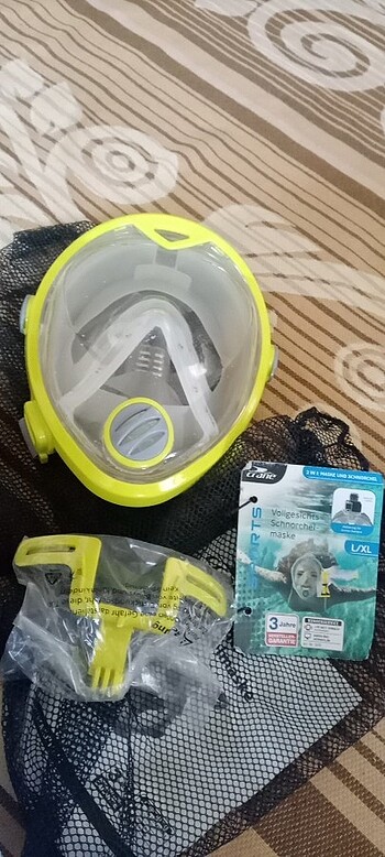 Dalış yüz maskesi  - Görsel 3