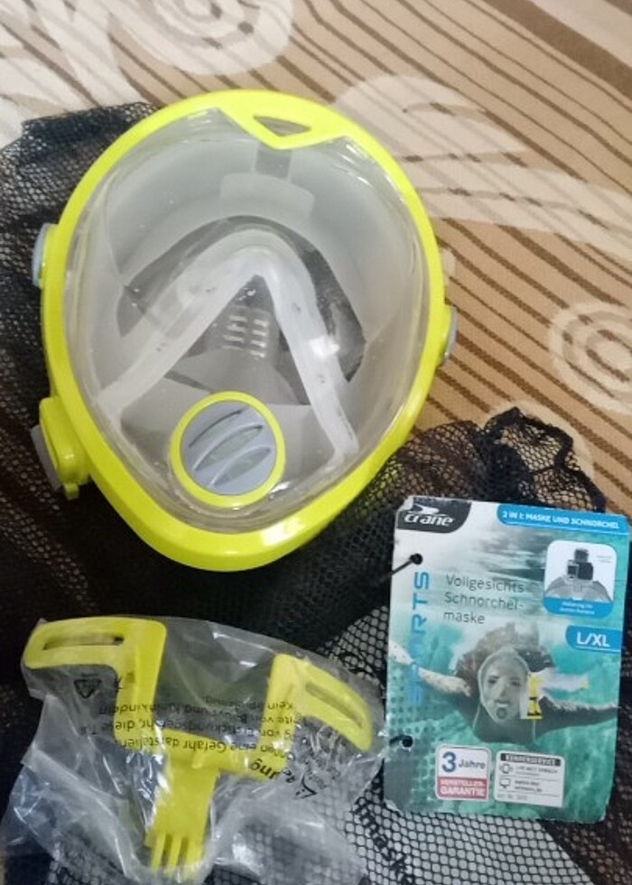 Dalış yüz maskesi  - Görsel 3