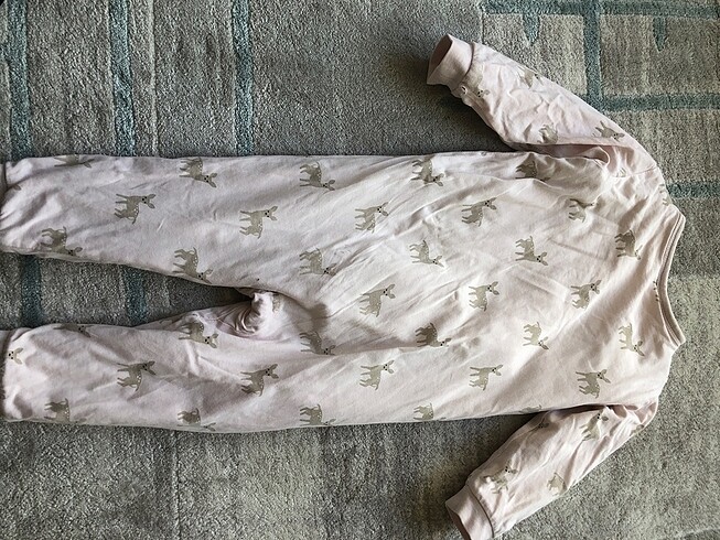 18-24 Ay Beden pembe Renk H&M kız bebek kalın uyku tulumu