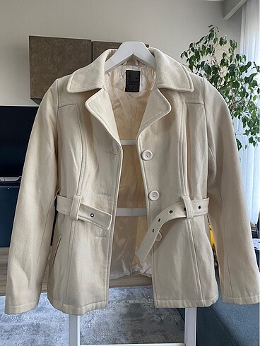 Collezione krem kaşe kaban