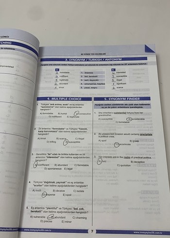 Beden Renk 60 Günde YDS Kelimeleri