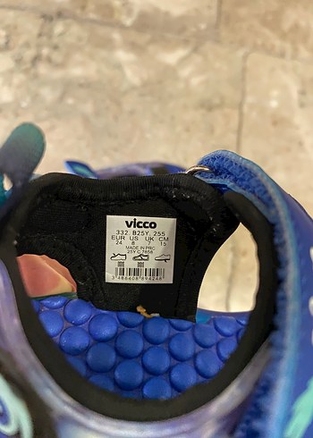 24 Beden mavi Renk Mavi Bağcıksız Erkek Çocuk Sandalet