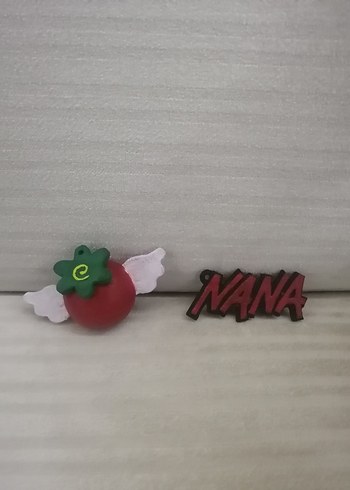 Kırmızı NANA Fermuarlı Rock Punk Anahtarlık - Görsel 2