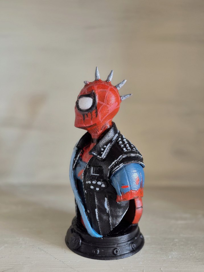 Spiderpunk Aksiyon Figürü Büstü - Görsel 4