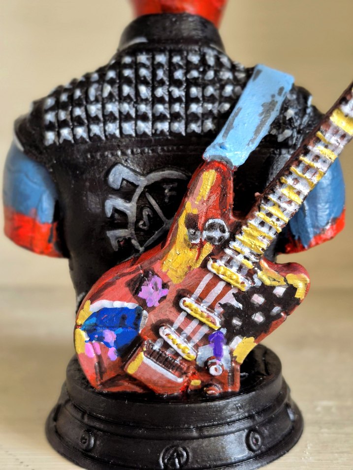 Spiderpunk Aksiyon Figürü Büstü - Görsel 3