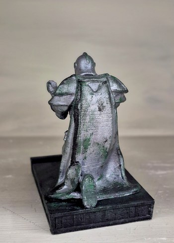 Koyu Gri Zırhlı şövalyeFigürü kalem telefon yüzük kolye tutacağı - Görsel 5