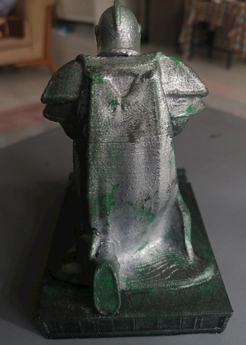 Koyu Gri Zırhlı şövalyeFigürü kalem telefon yüzük kolye tutacağı - Görsel 9