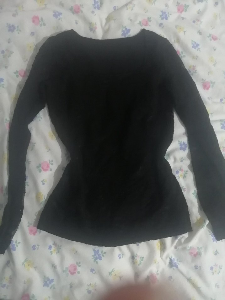 Siyah dantel bluz kolları dantel - Görsel 2