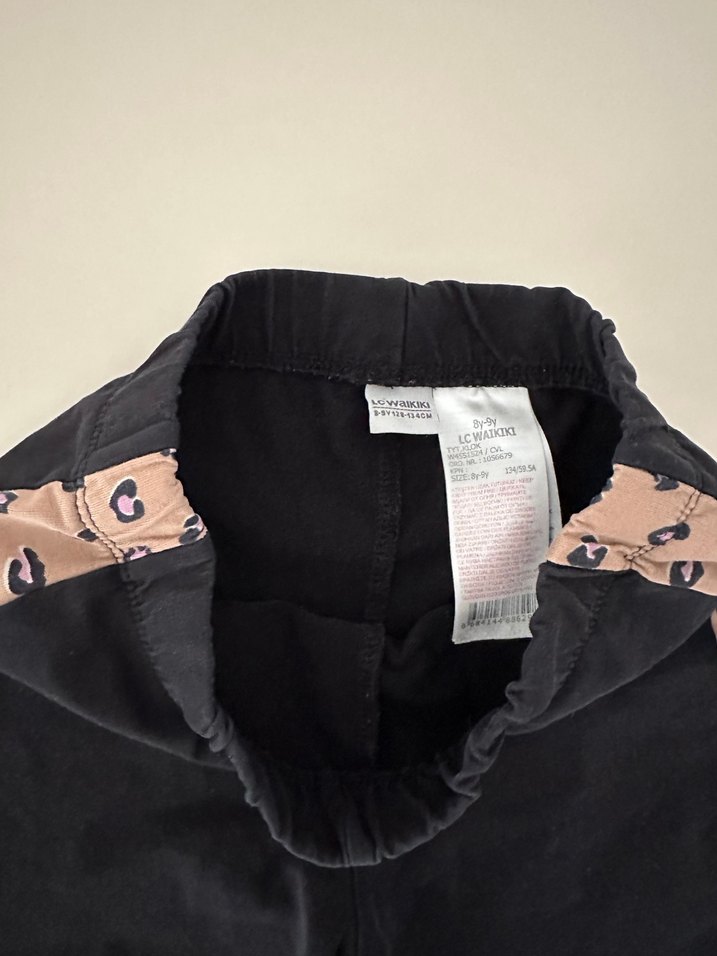 Kız Çocuk Leopar Desenli Bol Kesim Tayt - Görsel 2