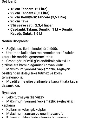 Beden Karaca Biogranit Steel Plus 14 Parça Tencere Seti