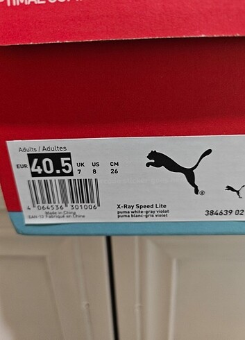 40,5 Beden beyaz Renk Puma Xray Speed Lite 40,5 26 cm