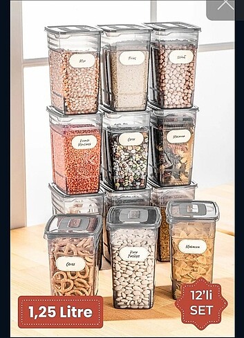 Vienev 12 li Saklama Kabı 1,25 Lt 