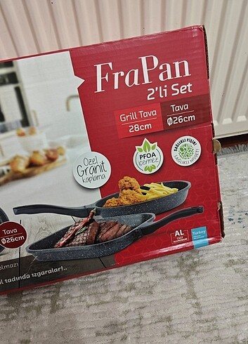 Karaca ThermoAD Fra Pan Tava Seti 26 28 cm